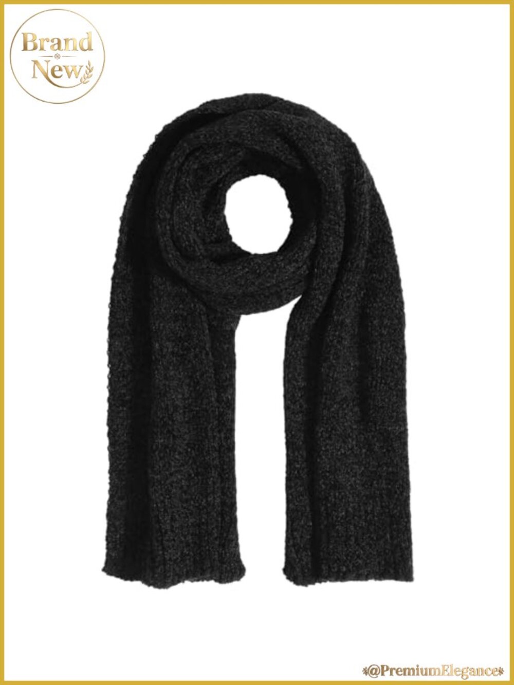 Soft Chenille Winter Scarf Warm Thick Cold Weather Wrap